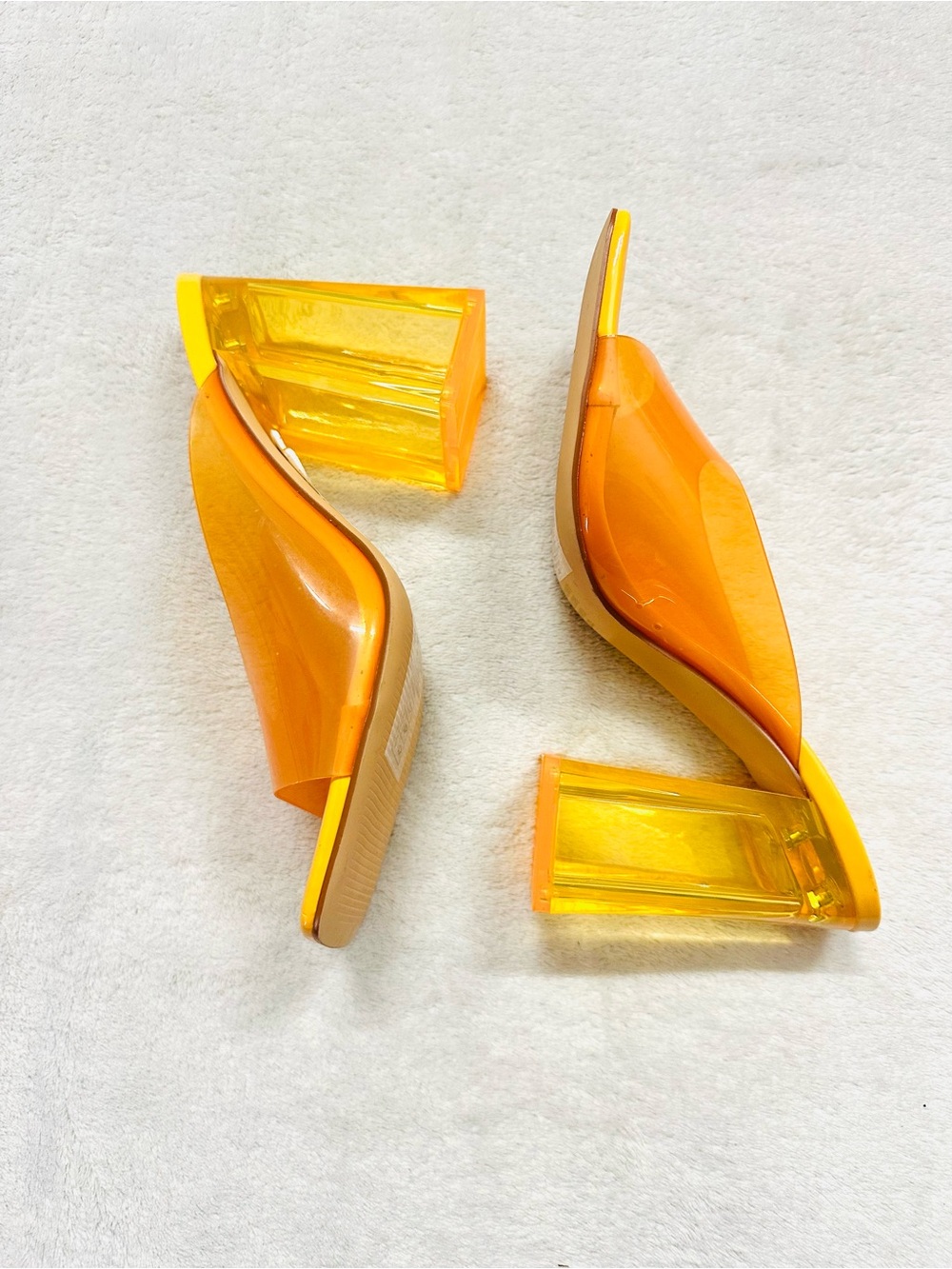 Primark Orange Sandals Size 5/6 Very Cool Excellent Condition